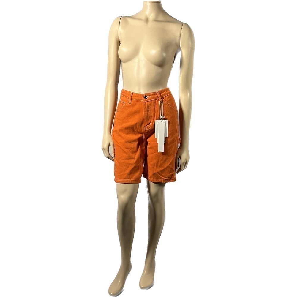 NWT Monkey Ride Dad Jeans Orange Long Short